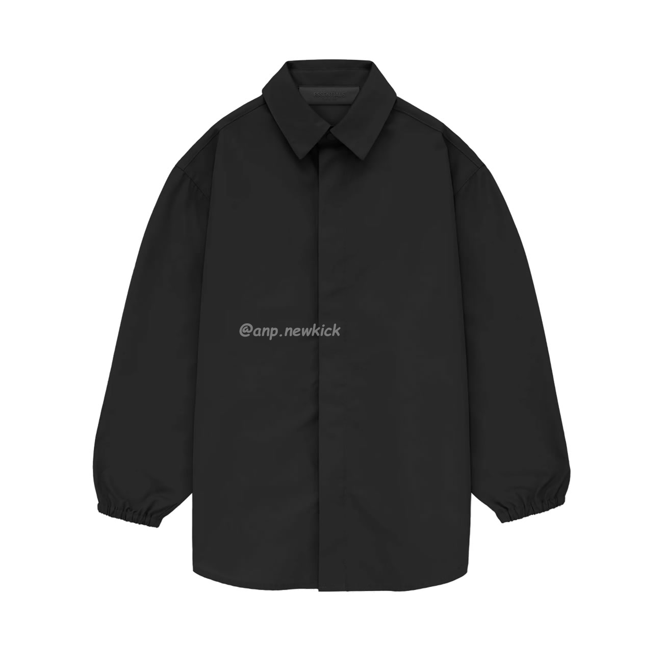 Fear Of God Essentials Fog 23fw Tie Cuffed Shirt Black Apricot Gray S Xl (8) - www.newkick.vip